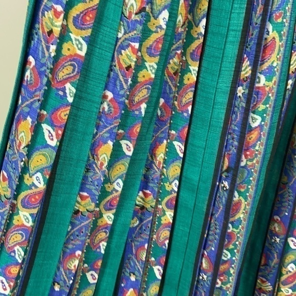 Vintage Floral Patterned Pleated Dress size S - Picture 13 of 15